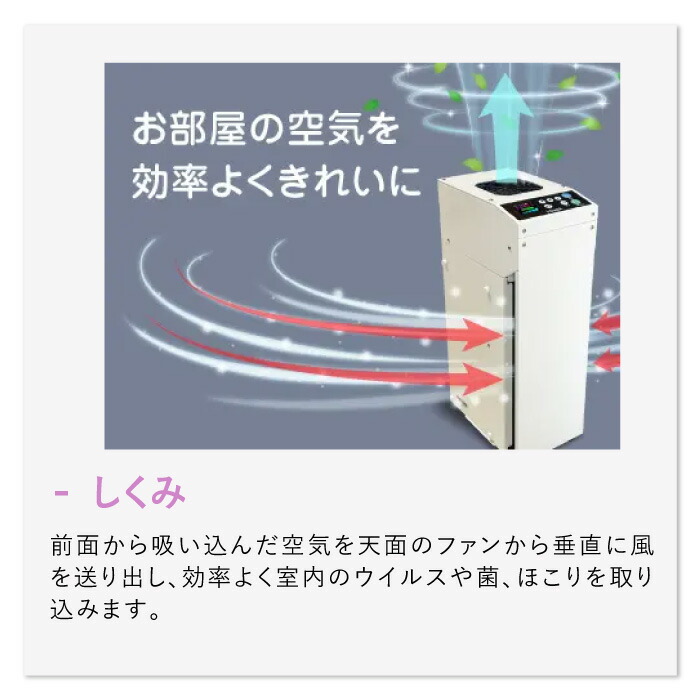 楽天市場】日本製 空気清浄機 花粉 除菌 18畳 エアネックス 400L 空気