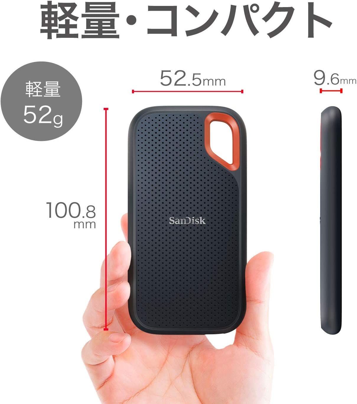 楽天市場】【あす楽当日発送】SanDisk SSD 外付け 1TB USB3.2Gen2 読出
