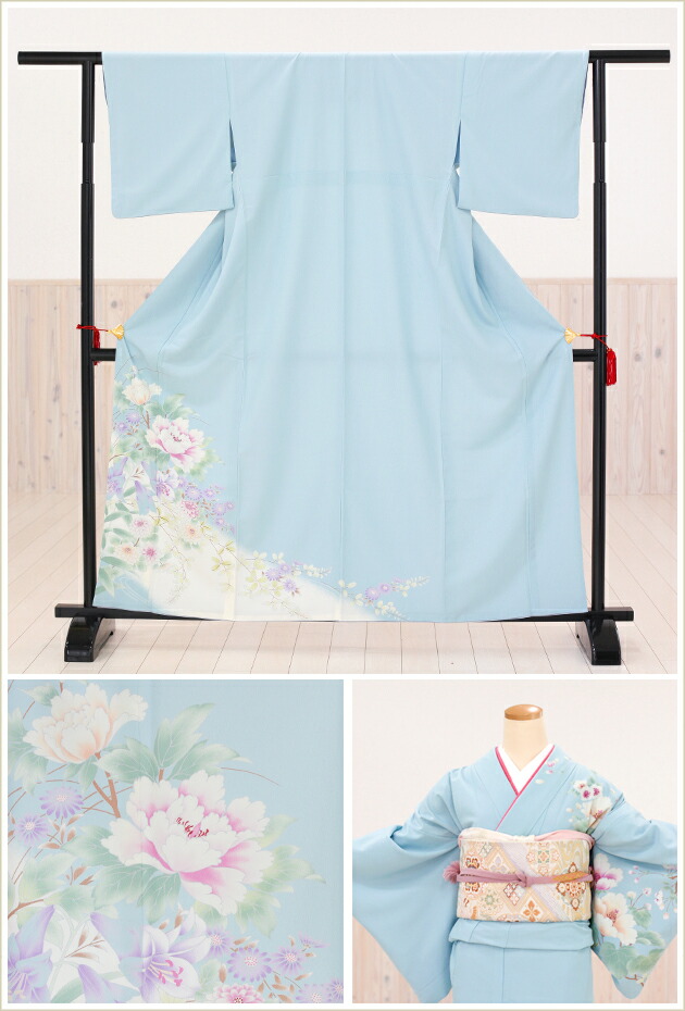 楽天市場】ブランド訪問着レンタル ジャパンスタイル×水色慶華 hw1184