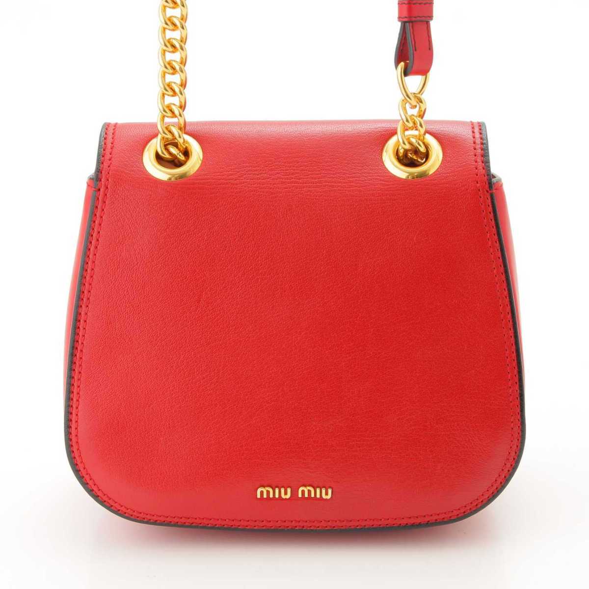 楽天市場】【ミュウミュウ】Miu Miu ダリア レザー チェーン