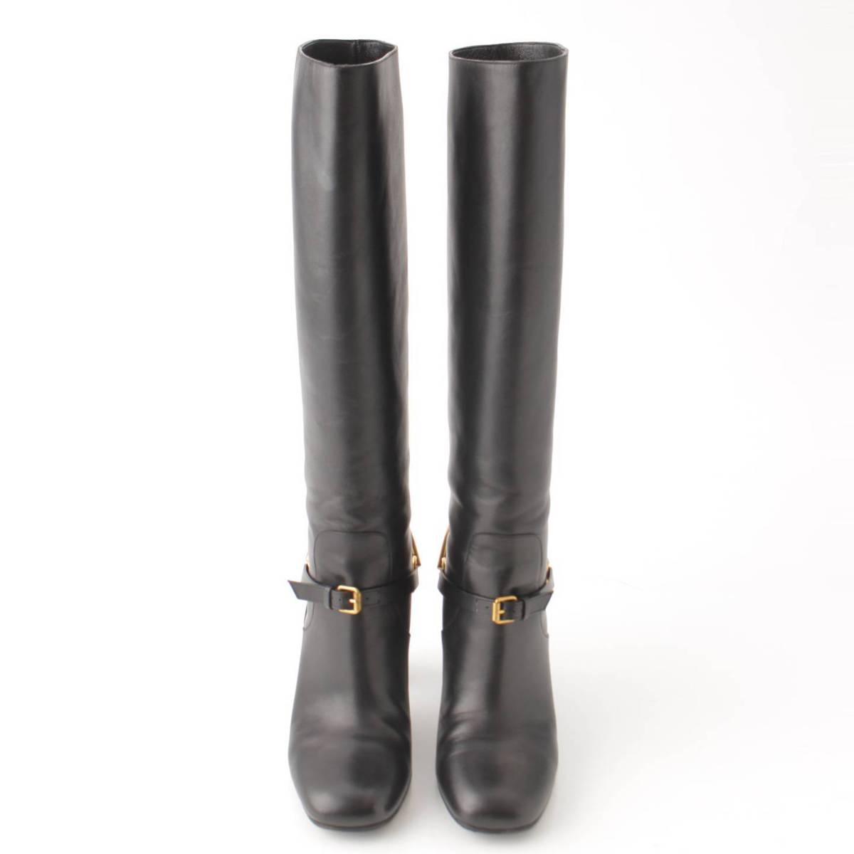 楽天市場】【グッチ】Gucci ホースビット レザー ロングブーツ 358215