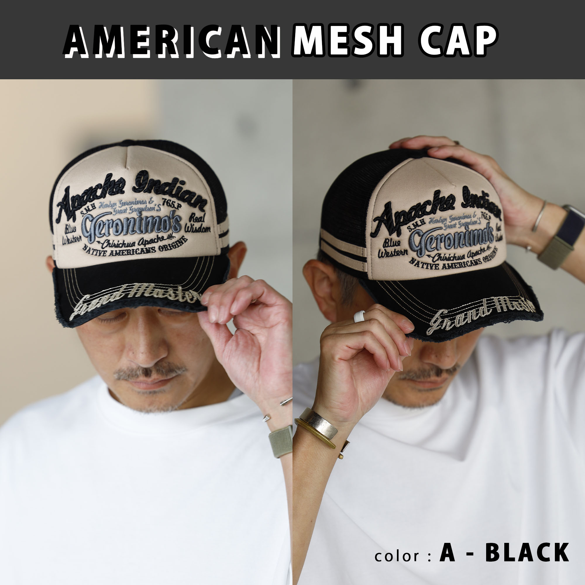 楽天市場】キャップ メンズ アメカジ バイカー メッシュ アメリカン