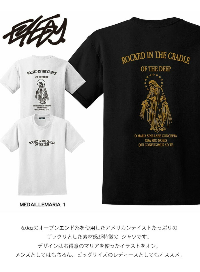 楽天市場】EYEDY アイディ プリント 半袖Tシャツ メダイマリア 半T