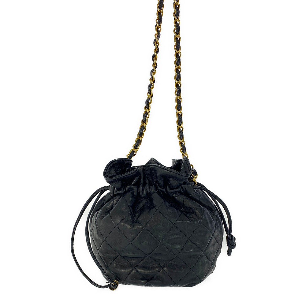 楽天市場】シャネル マトラッセ巾着チェーンショルダーバッグ