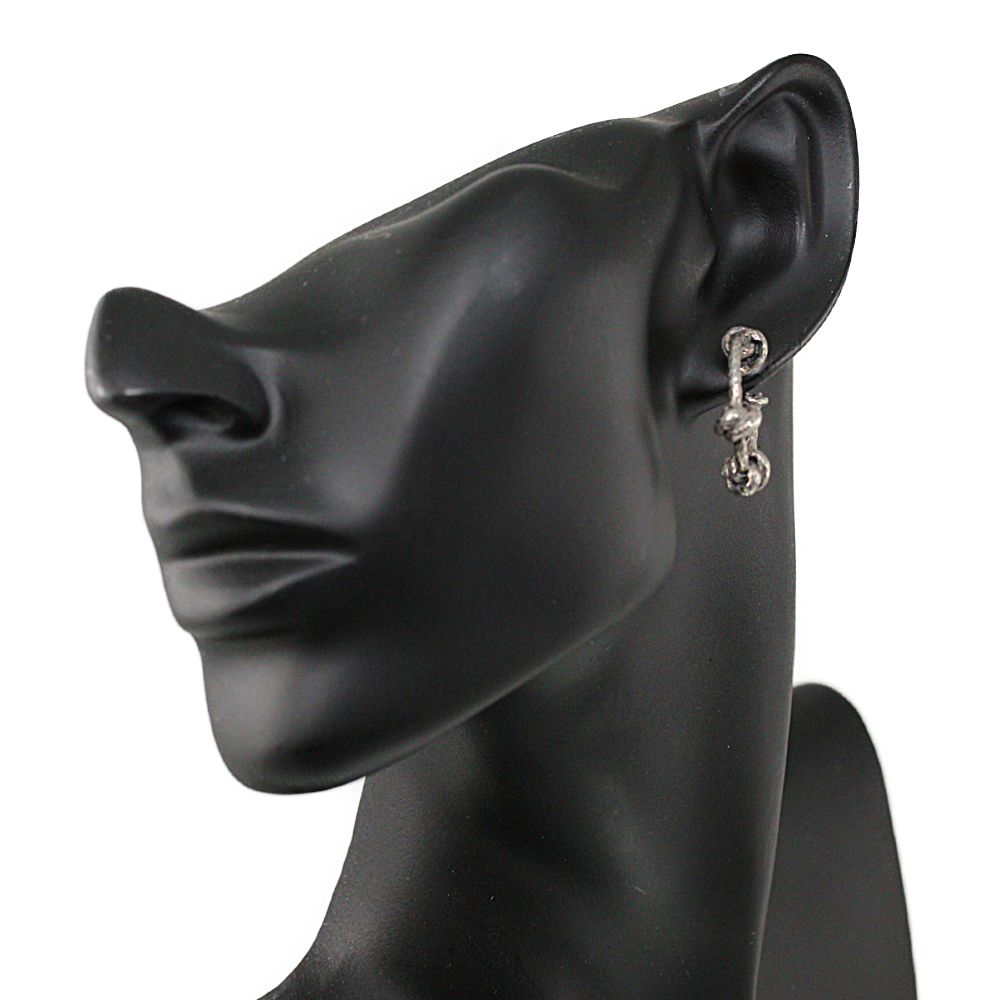 楽天市場】ボッテガヴェネタ イントレチャート ノットフープピアス