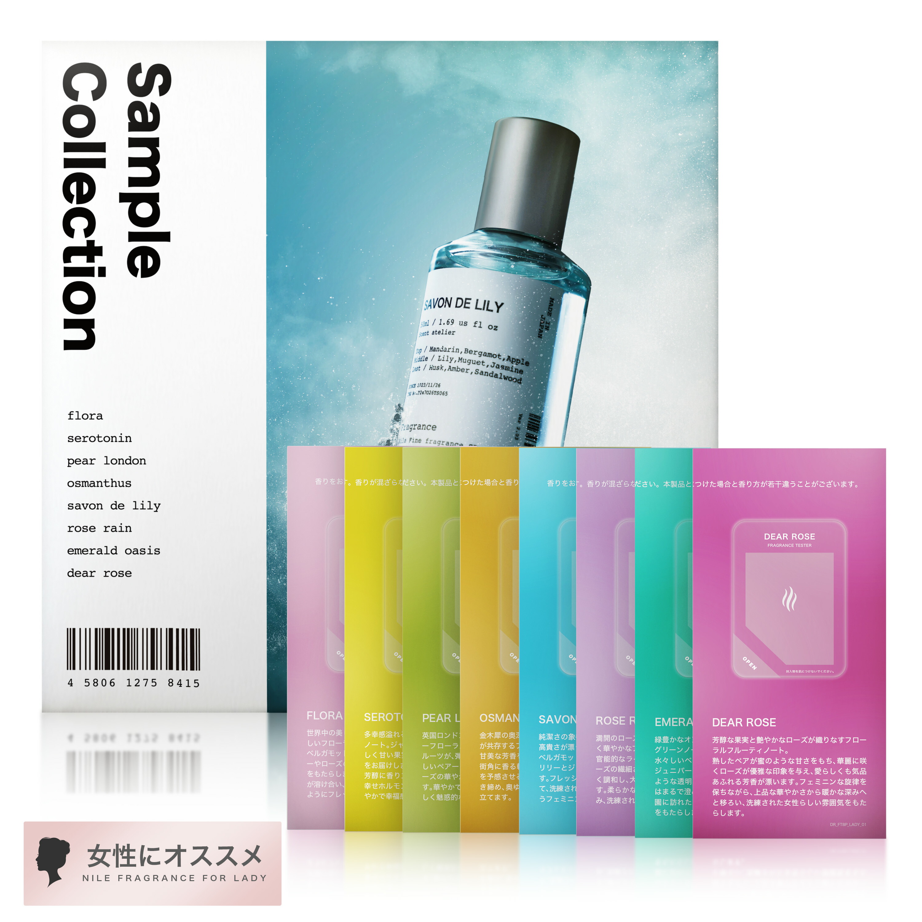 楽天市場】NILE 香水テスターシールセット 各8種 お試し メンズ