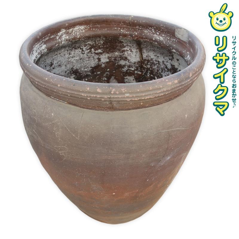 楽天市場】【中古】M▽古備前 水瓶 窯印有り 大壺 大水瓶 水甕 □大型
