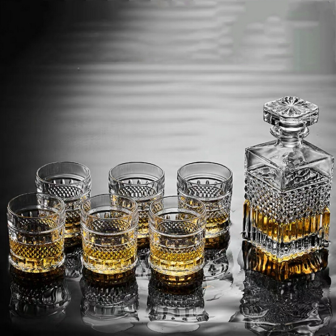 楽天市場】A038481高級デカンタとグラスセット ガラス食器 ウイスキー