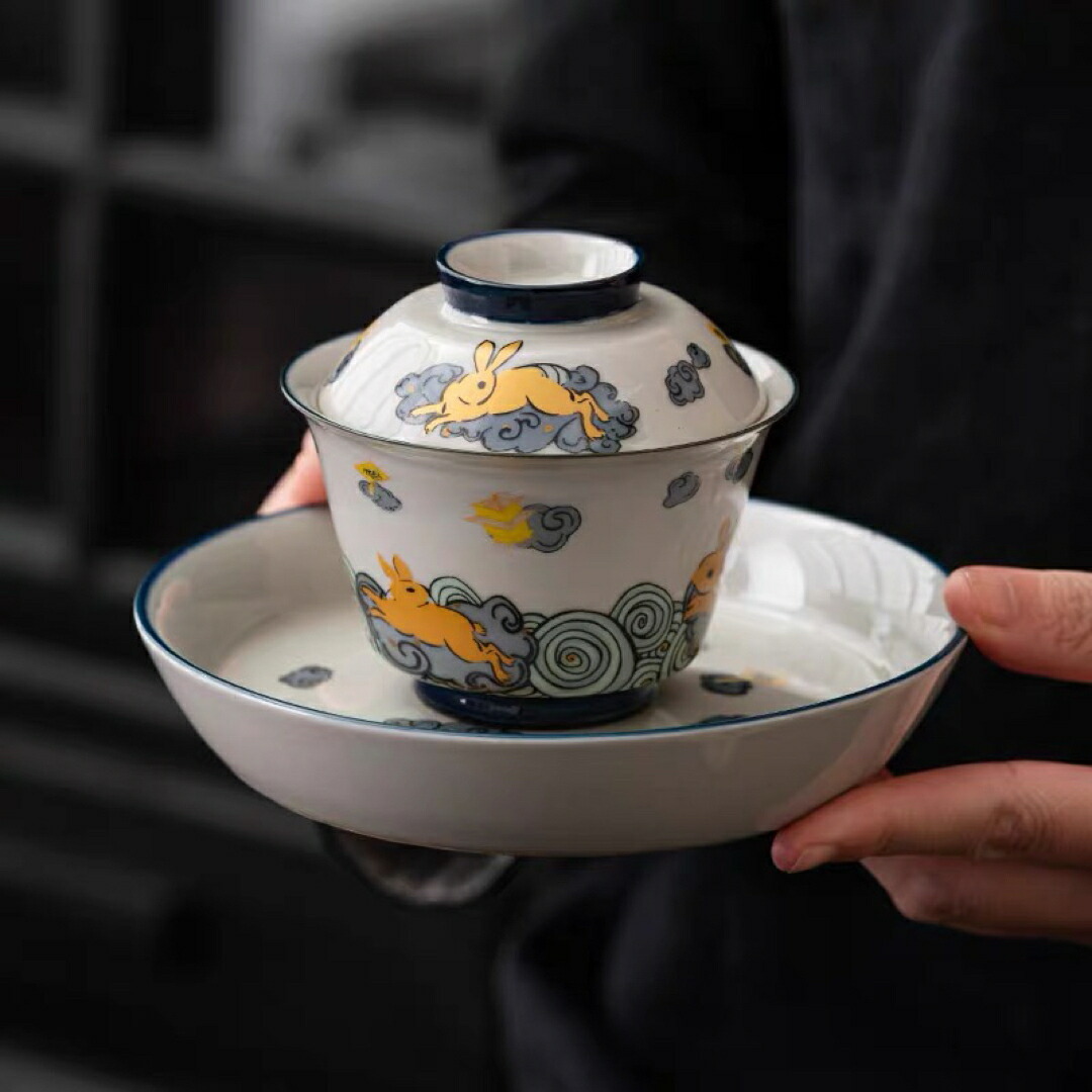 陶器の蓋付き茶碗と皿のセット 楽天市場】蓋つき 食器（食器