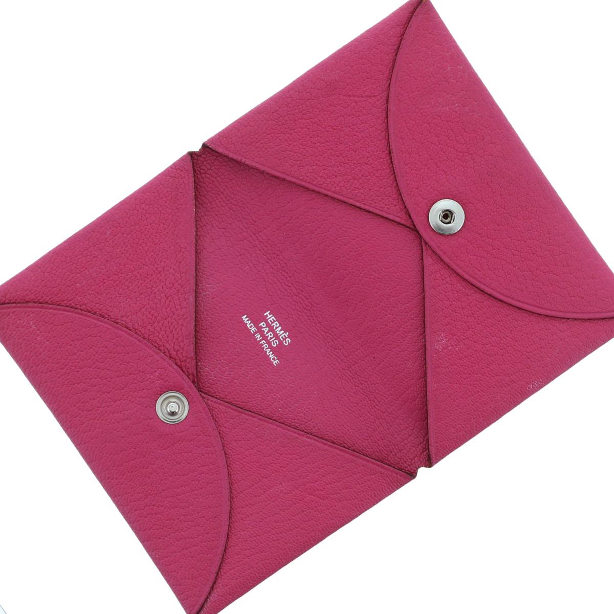 楽天市場】HERMES エルメス 名刺入れ カルヴィ ピンク □K 2007年