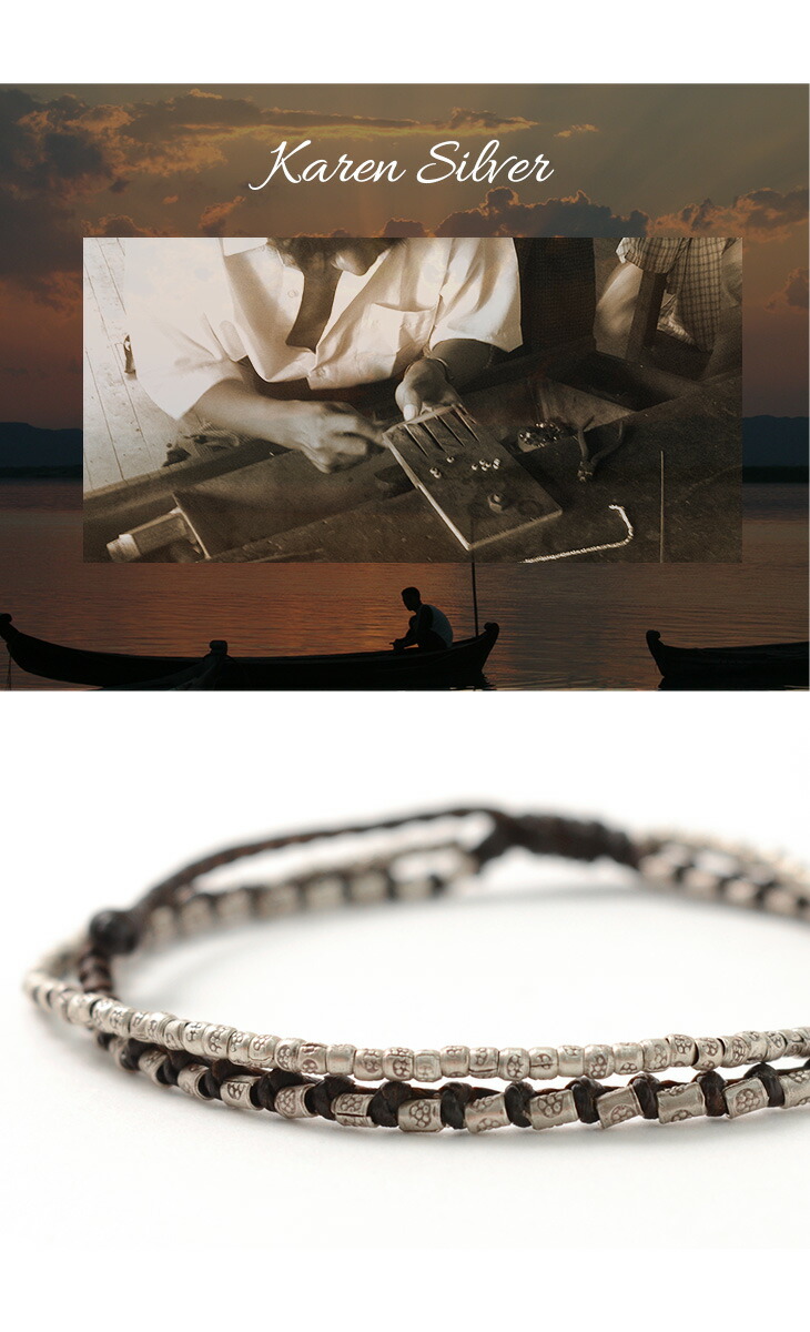 楽天市場】phaduA（パ・ドゥア） 2連 アンクレット シルバー ワックス