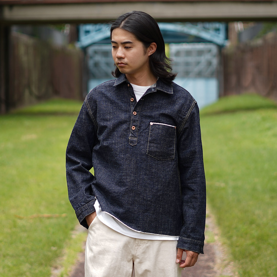 FOB FACTORY（F.O.Bファクトリー）デニムプルオーバージャケット38