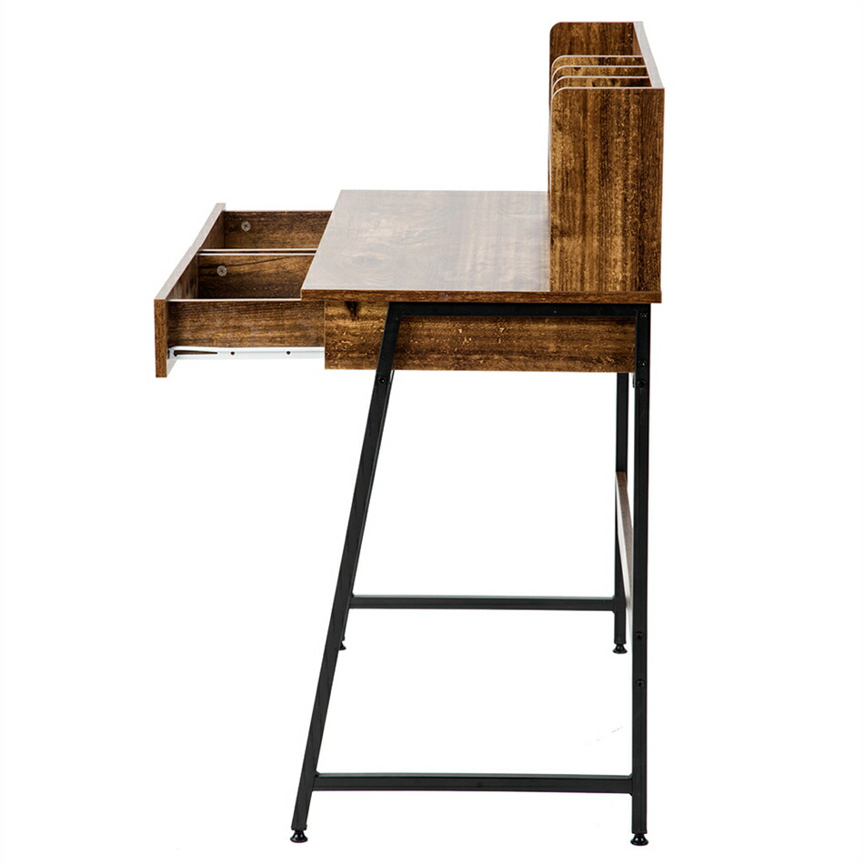 楽天市場】【人気商品】【ダークブラウン】パソコンデスク 引き出し