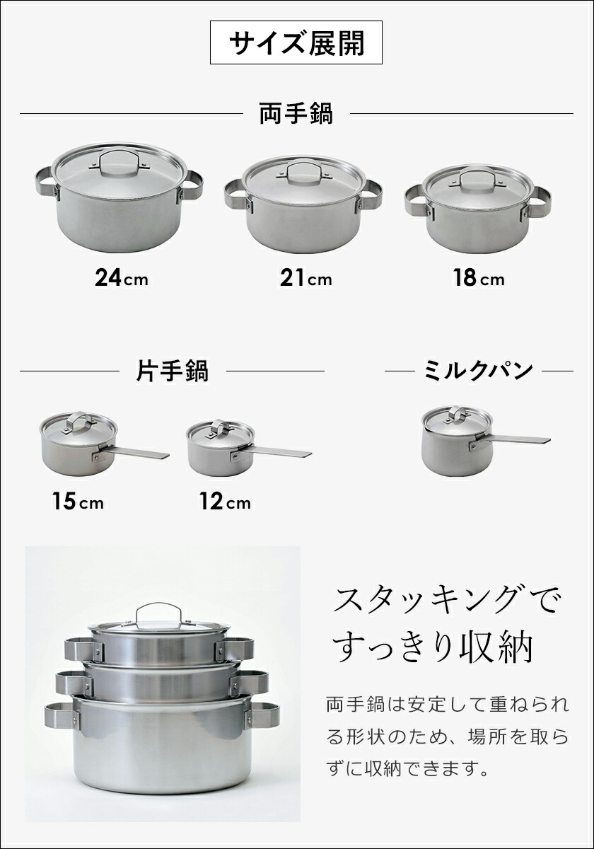 楽天市場】ステンレス鍋 IH対応 日本製 燕三条 三層構造 洗いやすい 蓋