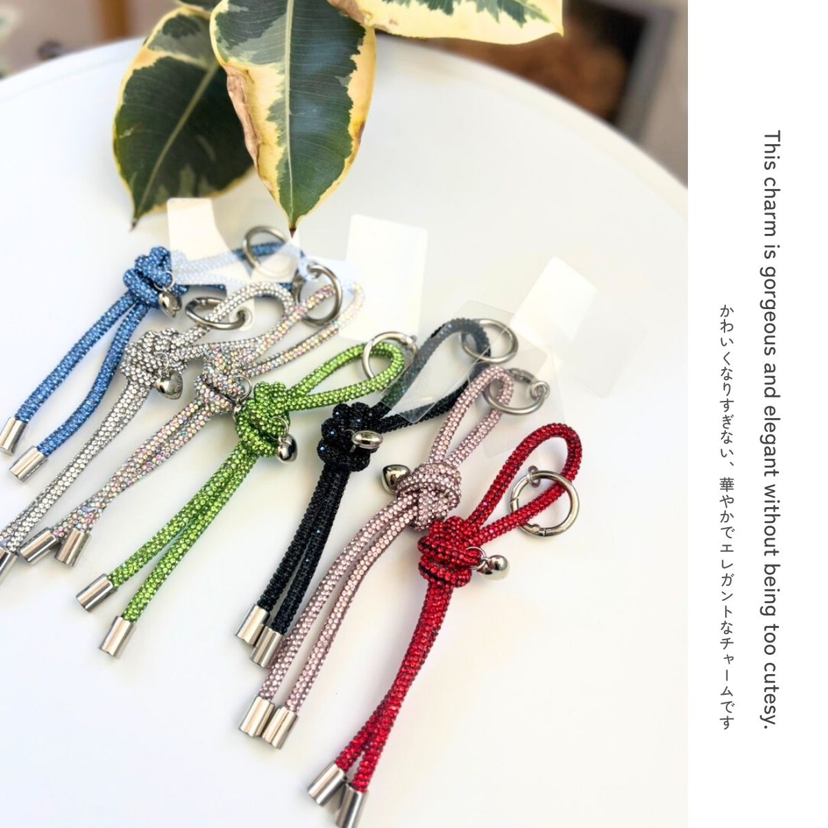 楽天市場】スマホ チャーム キラキラ ラインストーン ストラップ 落下