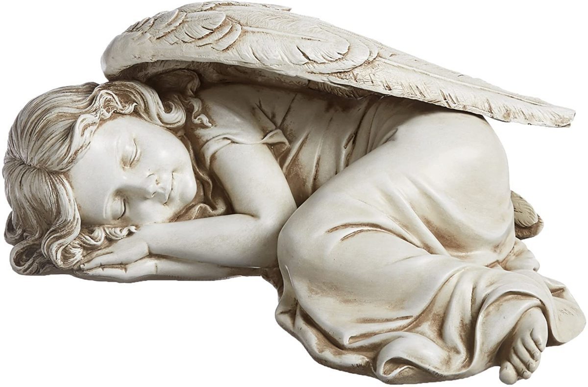 楽天市場】眠る天使（エンジェル）ガーデン彫刻 彫像 高さ約13cm