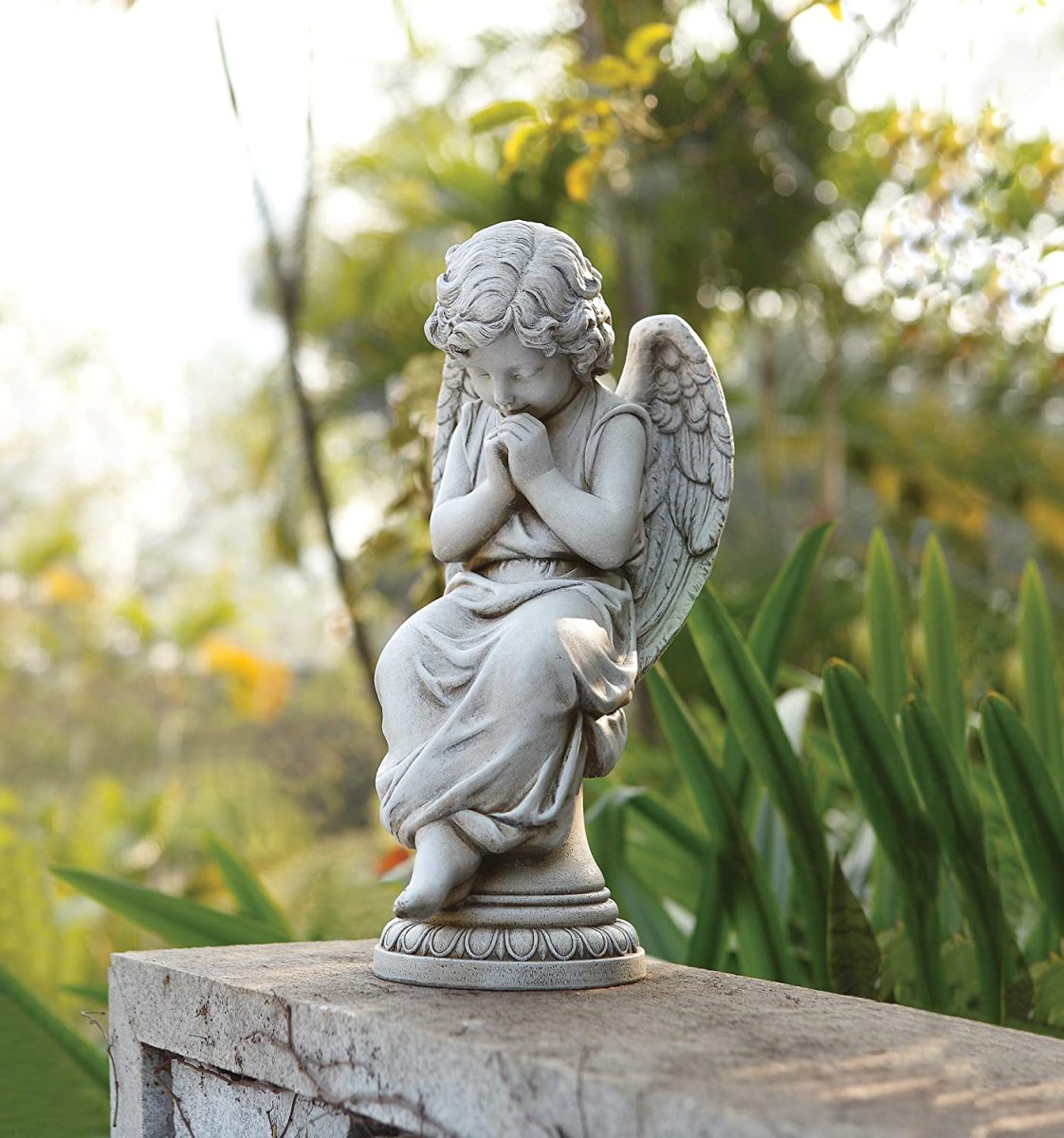 天使 置物 シェル 彫刻像 状態美品 最安値 天使 置物 シェル 彫刻像