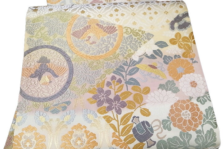 楽天市場】袋帯 未仕立て 正絹 西陣織 唐織 結婚式 入学式 卒業式横段