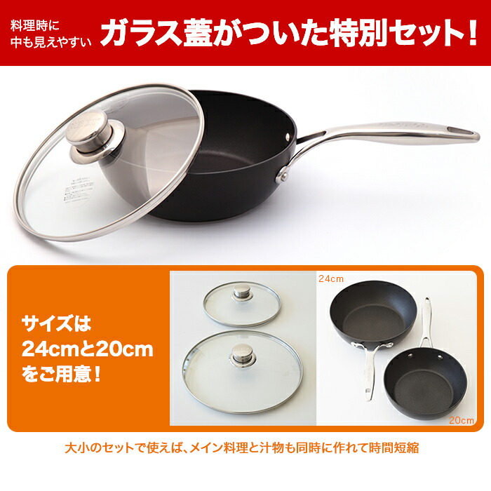 楽天市場】マイヤー サーキュロン フライパンセット 24cm(ガラス蓋付