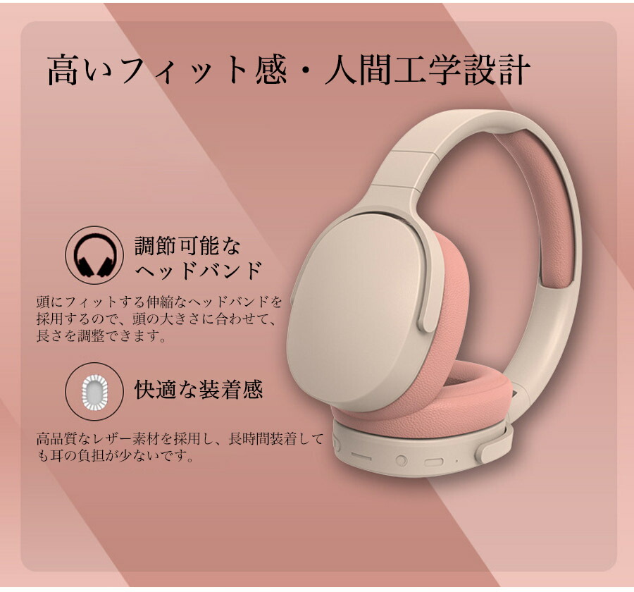 楽天市場】ワイヤレスヘッドホン ノイズキャンセリング マイク付き