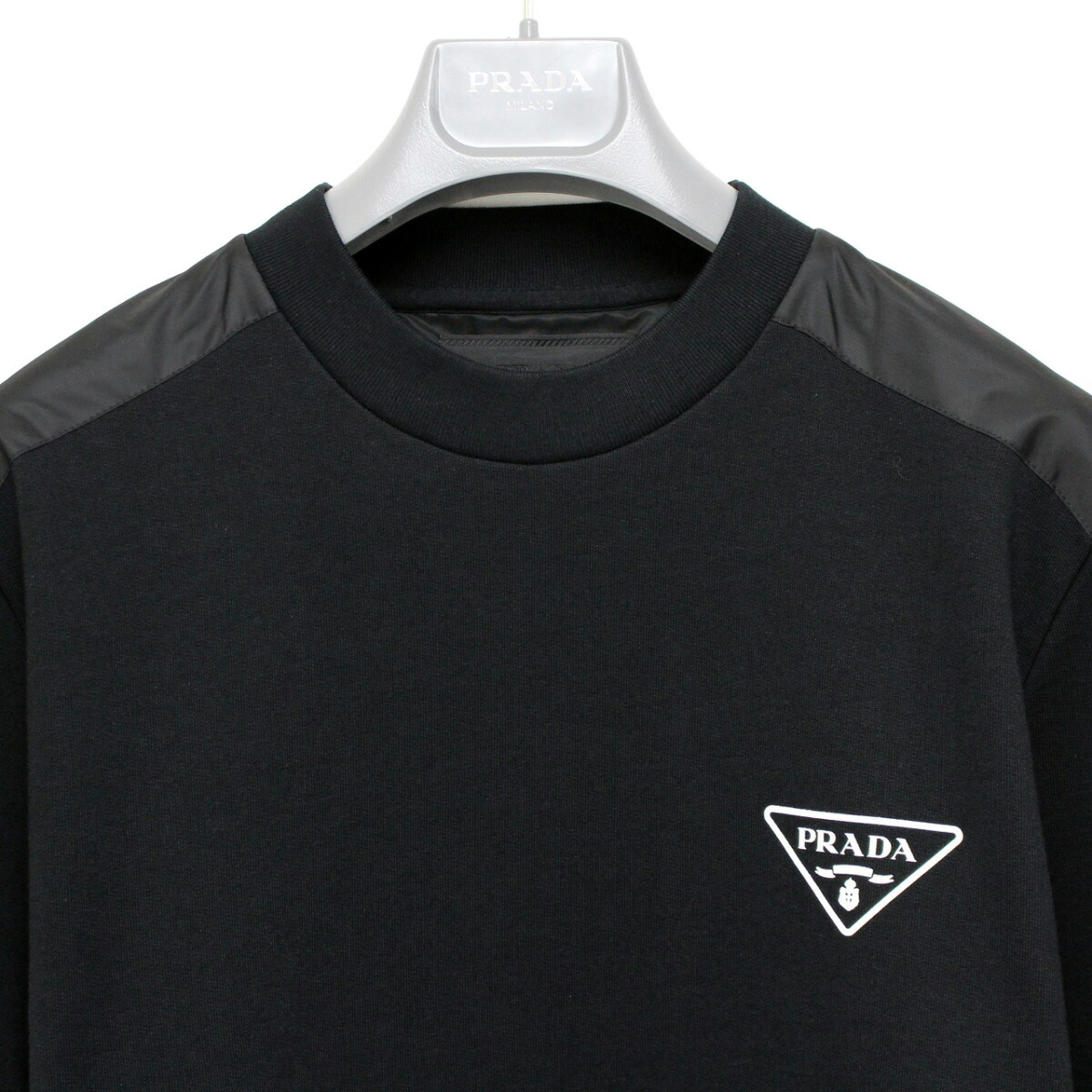 楽天市場】2 PRADA プラダ UJL21A 10UF ブラック ロゴ スウェット