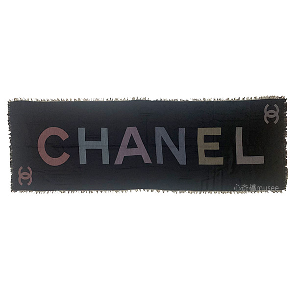 楽天市場】≪Brand new≫ CHANEL SCARF CASHMERE BLACK AA8992 ≪新品