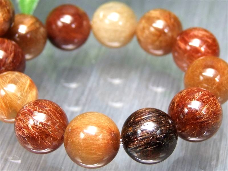 楽天市場】○濃厚 4A【レッドルチルクォーツ ブレスレット】9mm-9.5mm