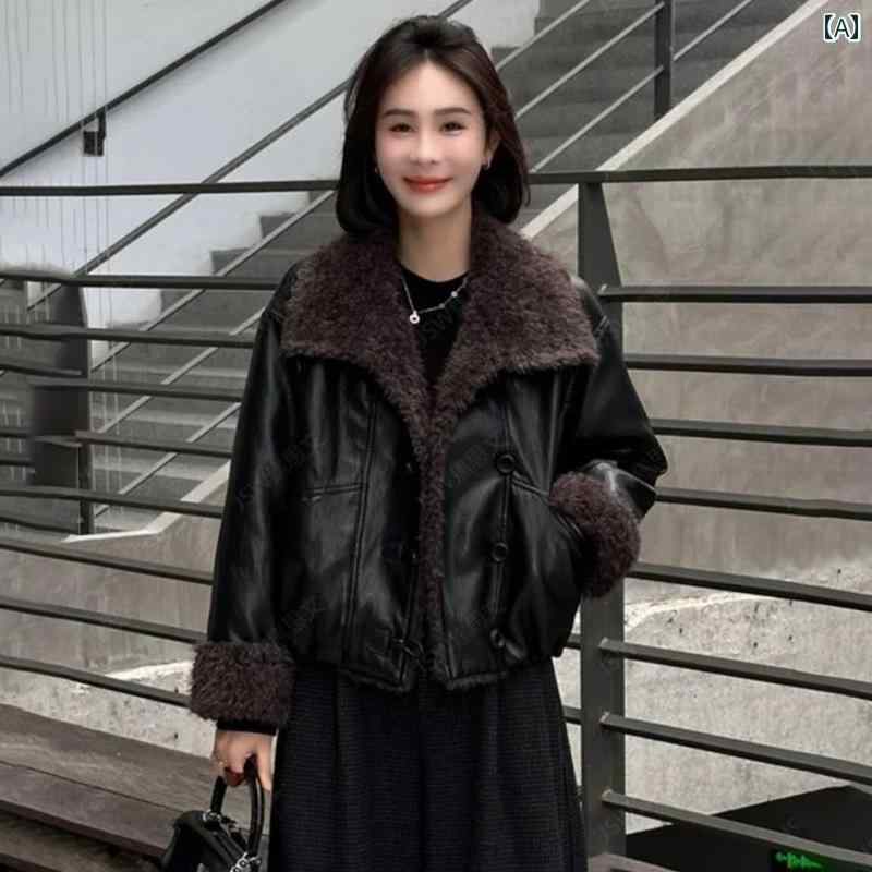 ノーカラー レディースレザージャケット・革ジャン | 通販・人気