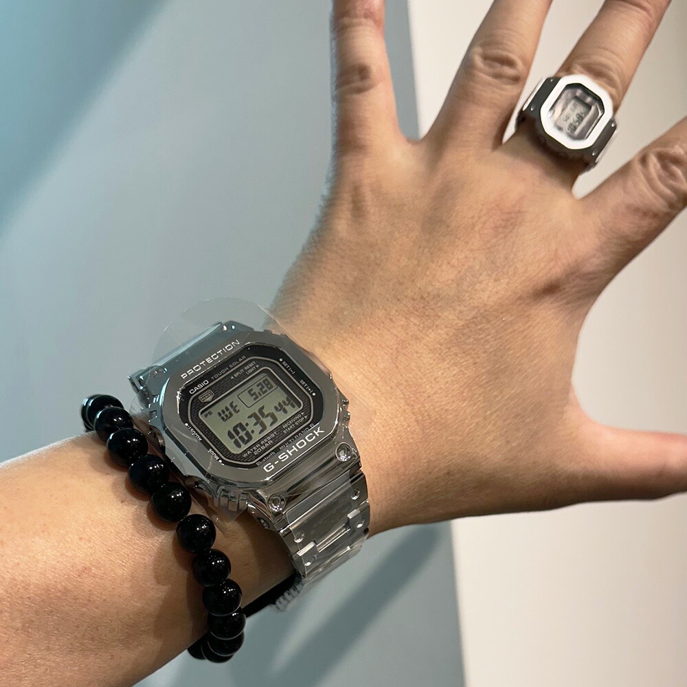 楽天市場】CASIO “G-SHOCK” GMW-B5000D-1JFシルバーフルメタル G-SHOCK