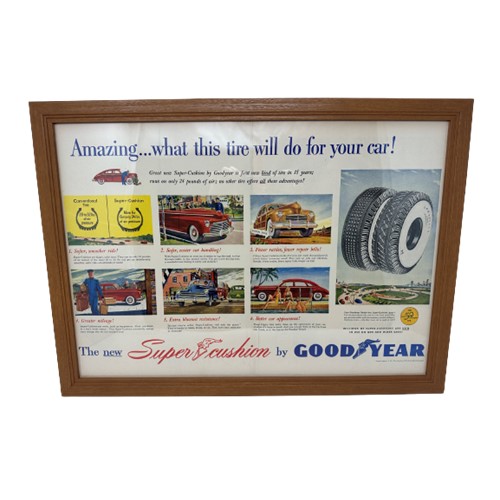 楽天市場】【中古】1948 GOODYEAR Super Cushion Tires Vintage Ad（大