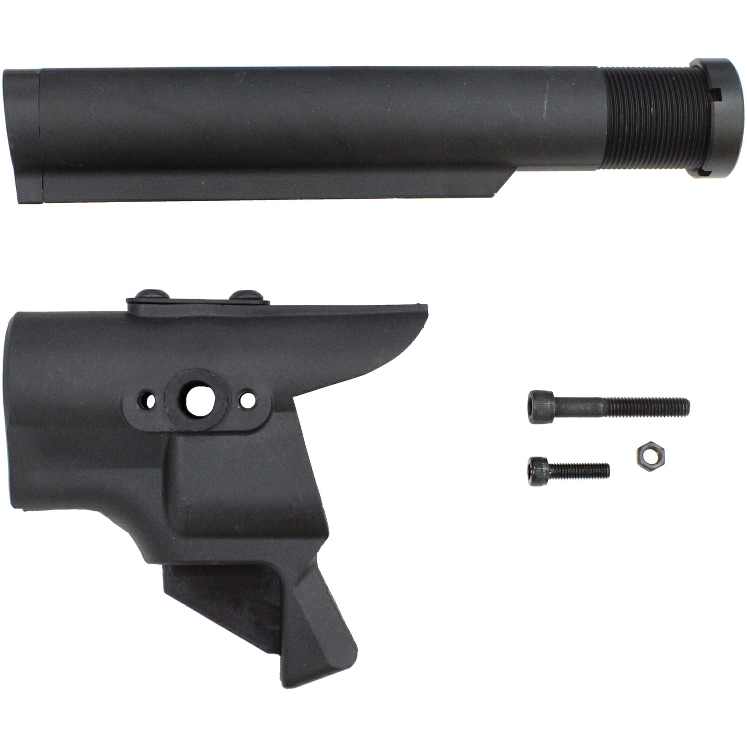 楽天市場】S&T M870 ストックパイプ付 M4グリップアダプター BK