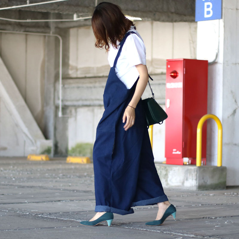 楽天市場】サルエル オーバーオール ビッグシルエット ワイドパンツ