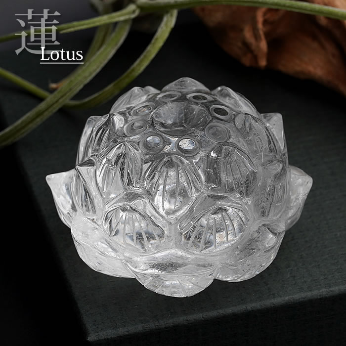 楽天市場】【数量限定】【大サイズ】水晶 蓮 ハス 水晶彫刻 約70mm