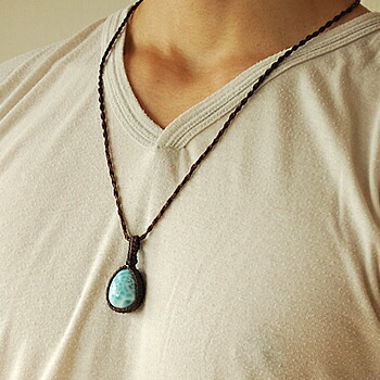 楽天市場】【一点もの】最上級ラリマーAAA マクラメ編みペンダント