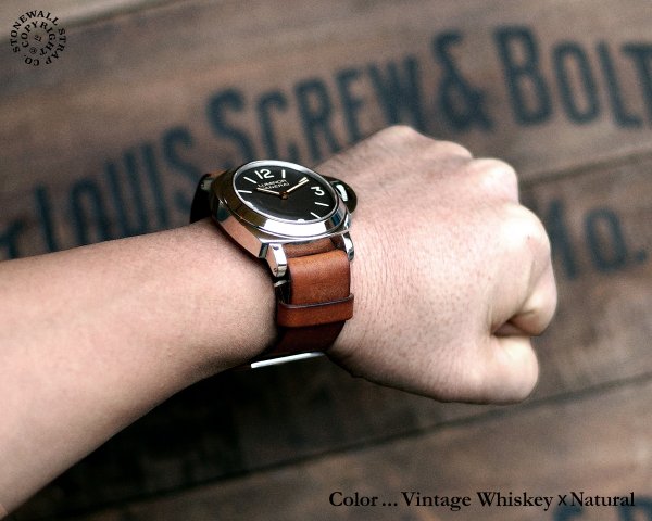 楽天市場】STONEWALL for PANERAI ストラップ HYGIENIC ダークブラウン