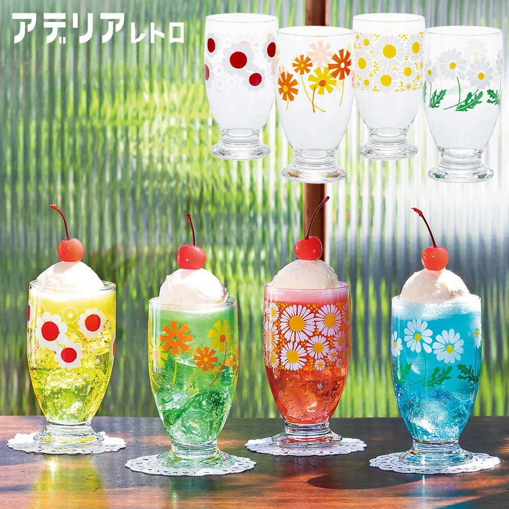 楽天市場】レトログラス台付き320 |レトロ レトロガラス レトロ