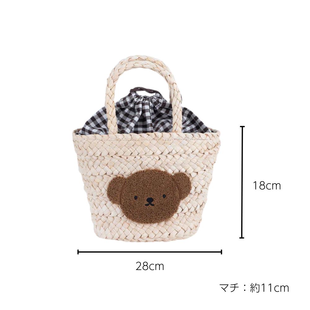 楽天市場】【在庫限り】 ミッフィー サガラ刺繍 ファーリーかごバッグ