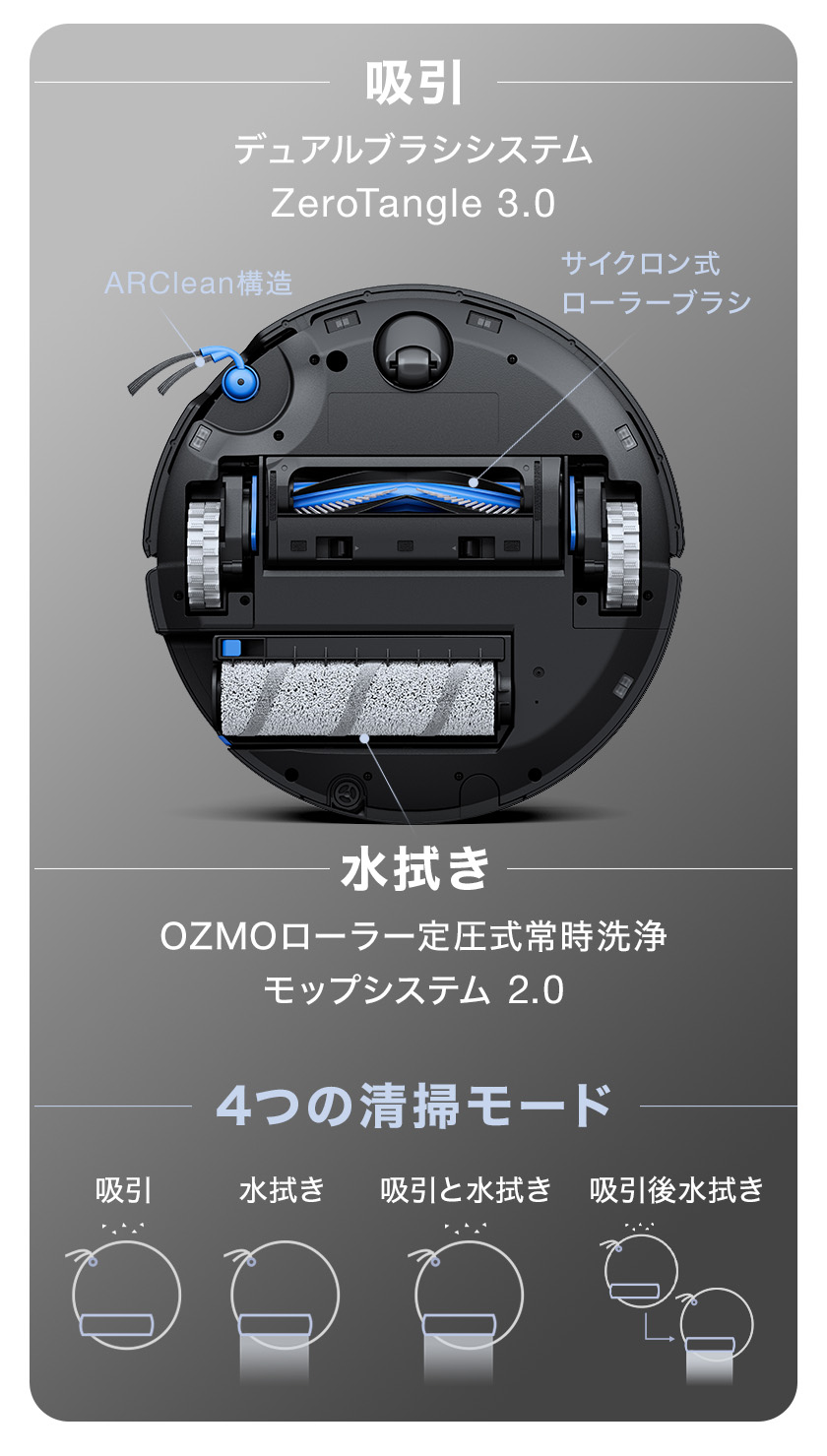 楽天市場】＜9/26新発売＞ロボット掃除機 DEEBOT X11 OmniCyclone エコ