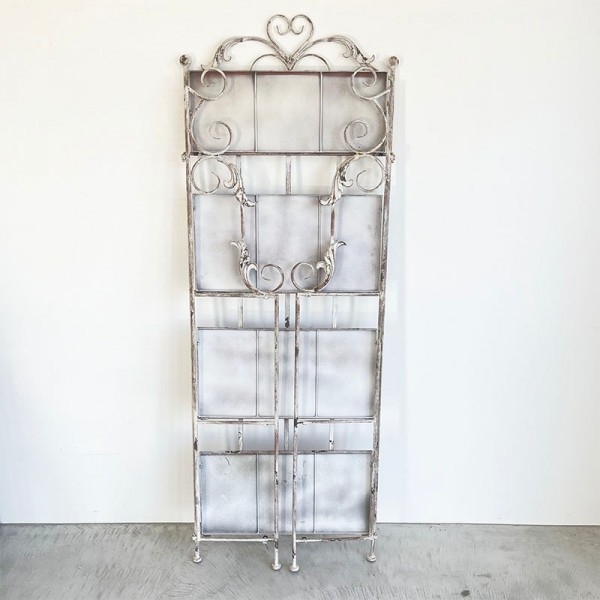 楽天市場】アイアン 4段シェルフ アイアンラック ホワイト ブランシェ