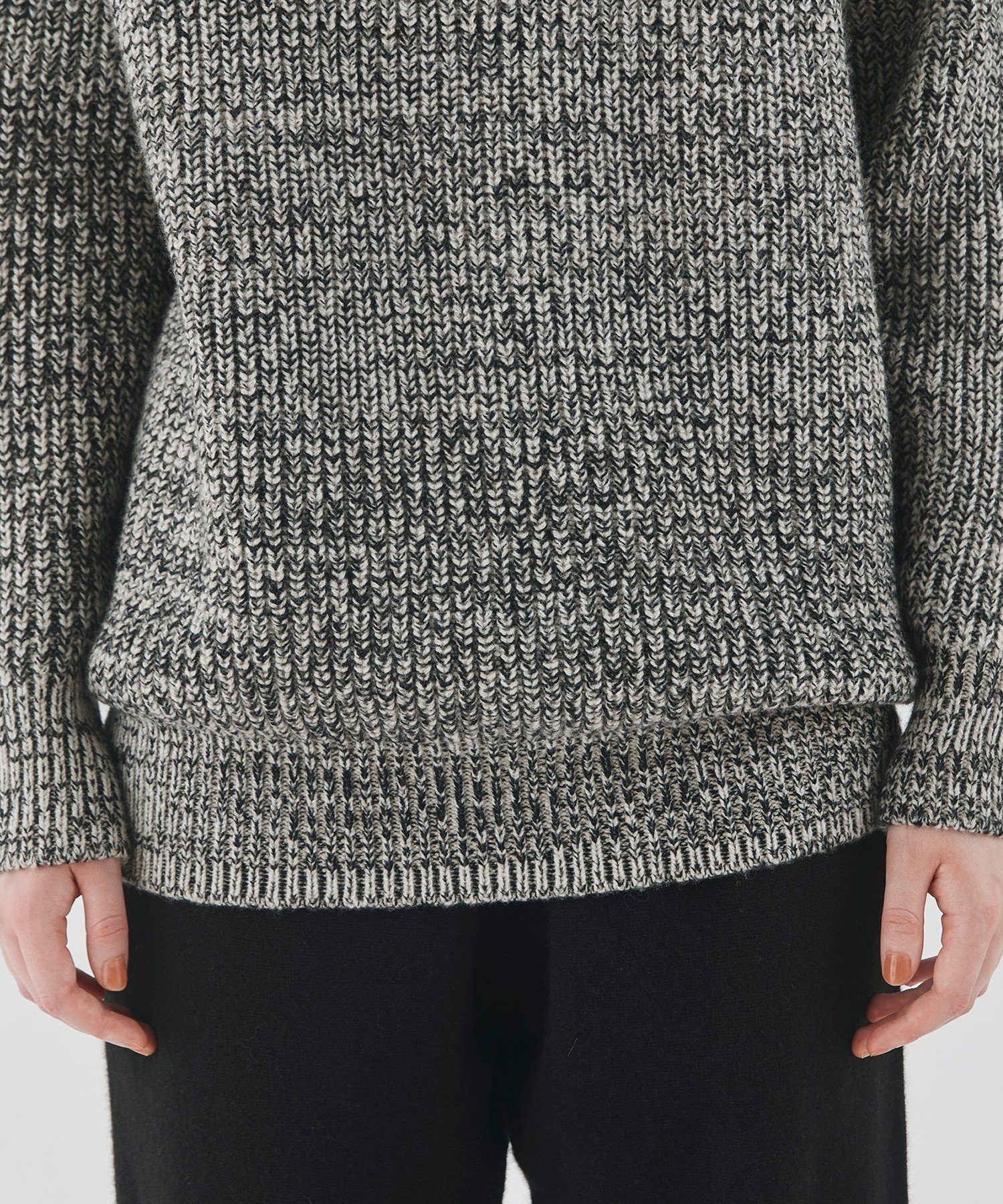 TOMORROWLAND｜フィッシャーマンズリブ クルーネックプルオーバー