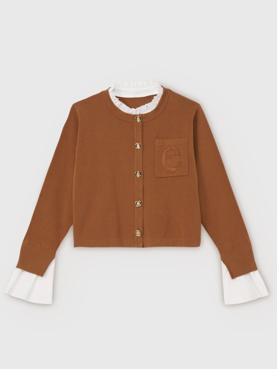 EIMY ISTOIRE｜Attached collar ニットジャケット | Rakuten Fashion