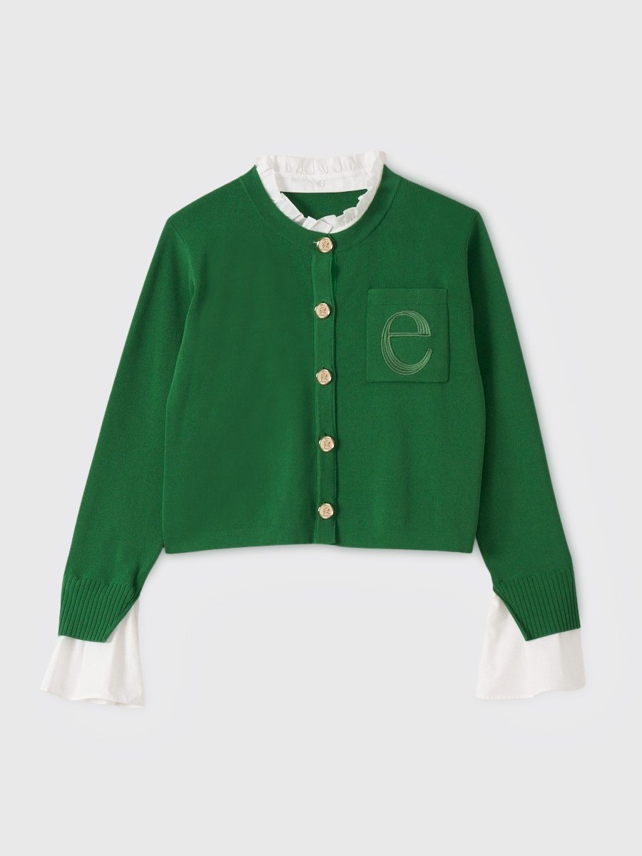 EIMY ISTOIRE｜Attached collar ニットジャケット | Rakuten Fashion