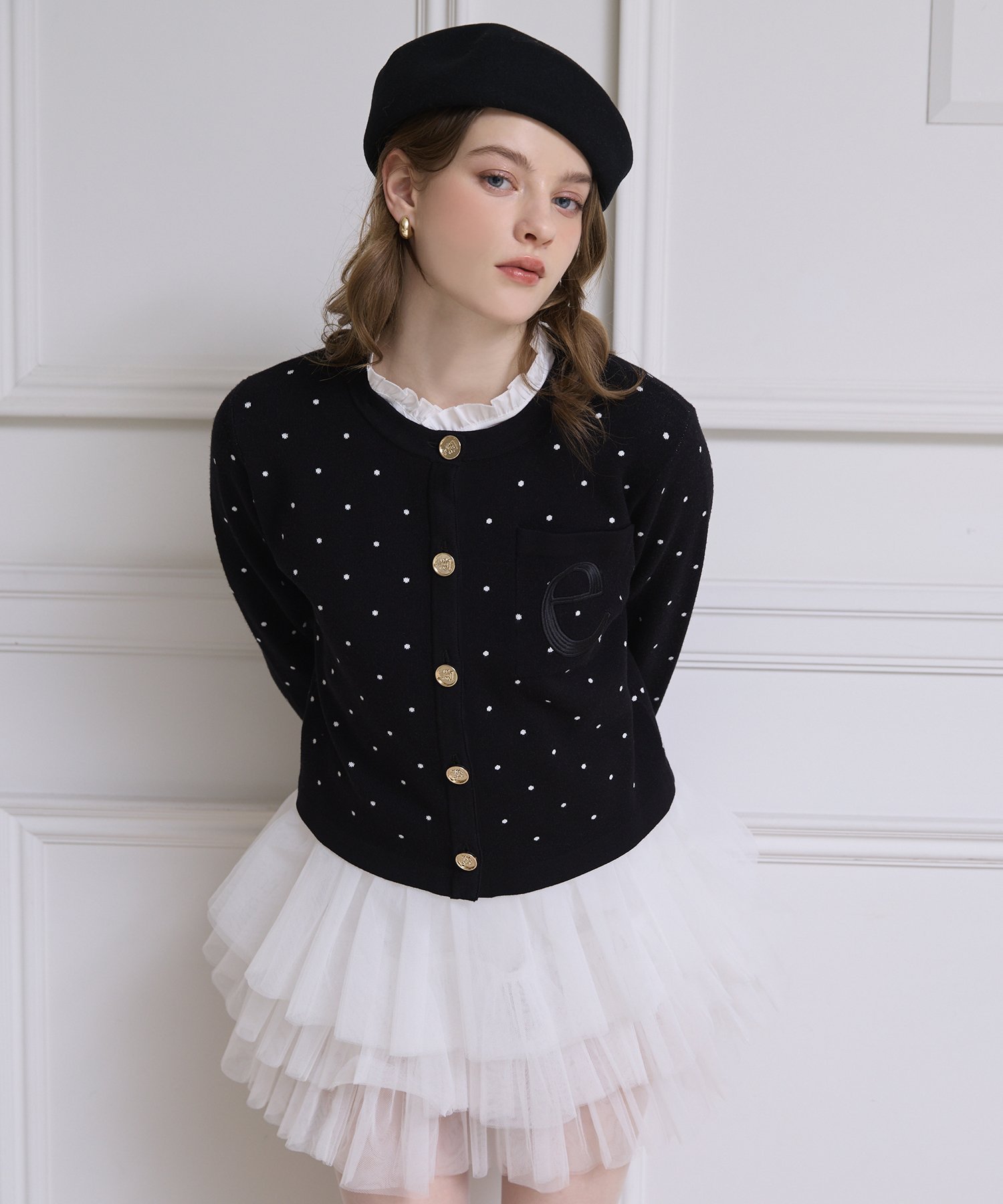 EIMY ISTOIRE｜Attached collar ニットジャケット | Rakuten Fashion