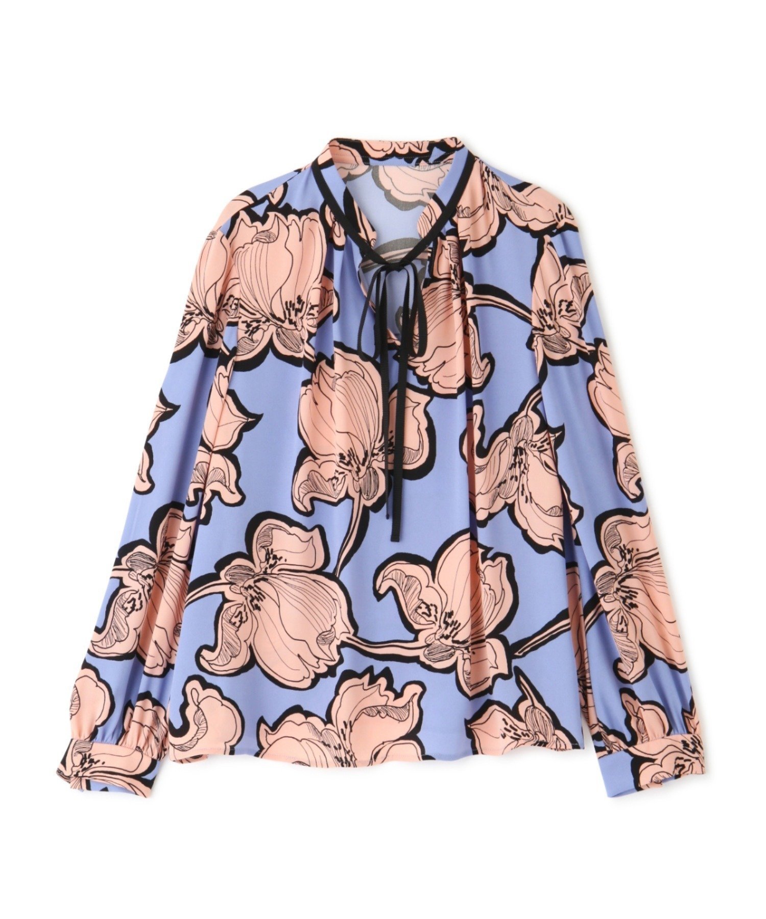 PINKY&DIANNE｜◇アブストラクトリーフプリントブラウス | Rakuten