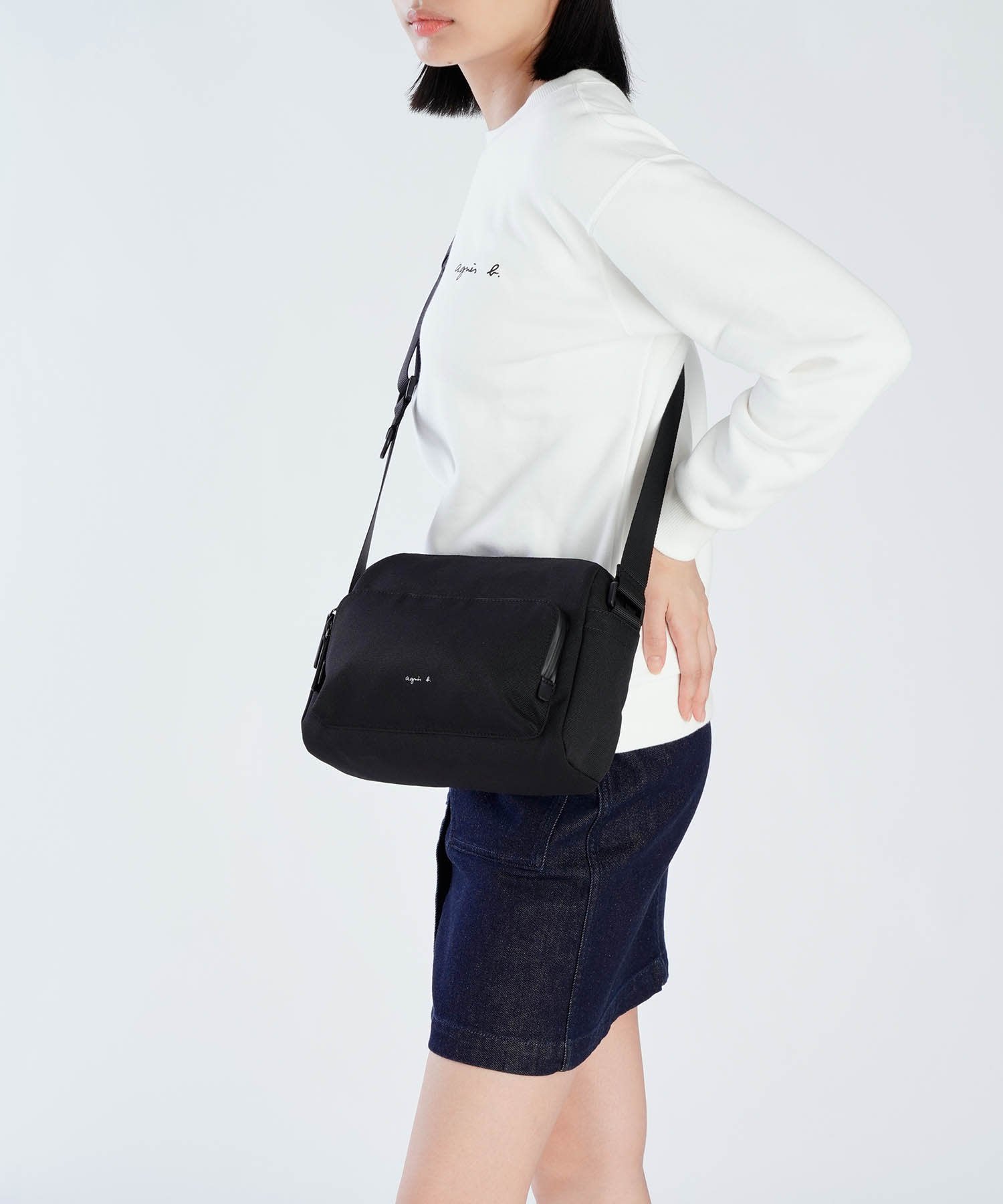 agnes b.｜ナイロン ショルダーバッグ MH02B-06 | Rakuten Fashion