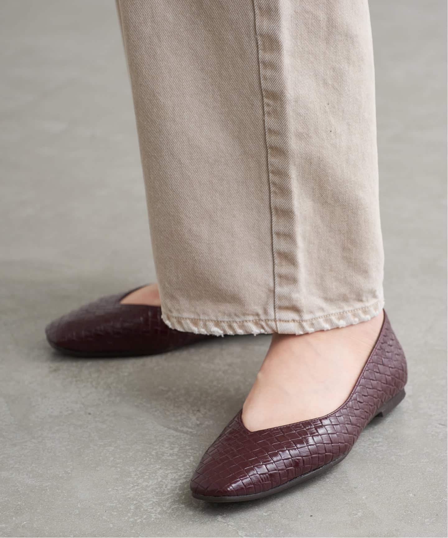 LE TALON｜≪追加≫スクエアVカットフラット | Rakuten Fashion(楽天