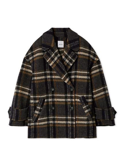 Mila Owen｜woolコクーンシルエットピーコート | Rakuten Fashion(楽天