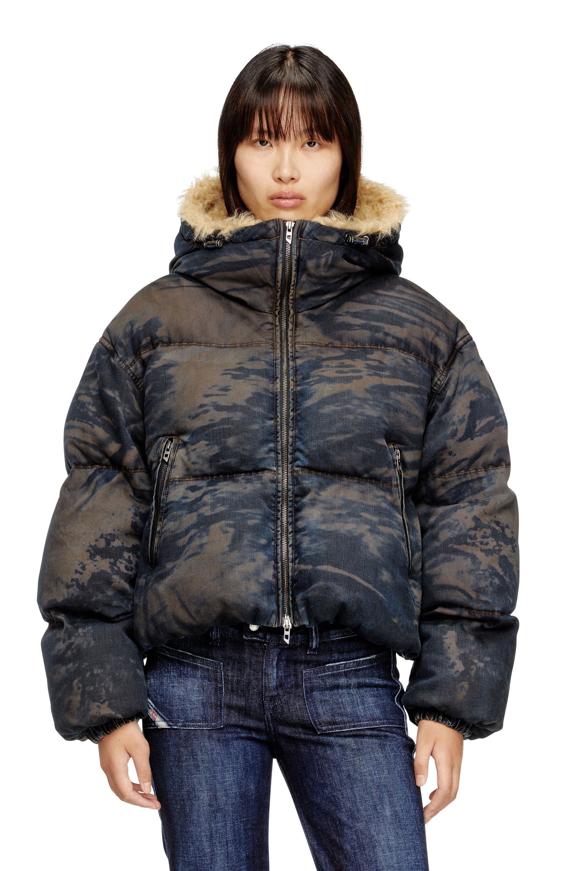 DIESEL｜ウィメンズ パファージャケット W-AVES-FUR | Rakuten Fashion