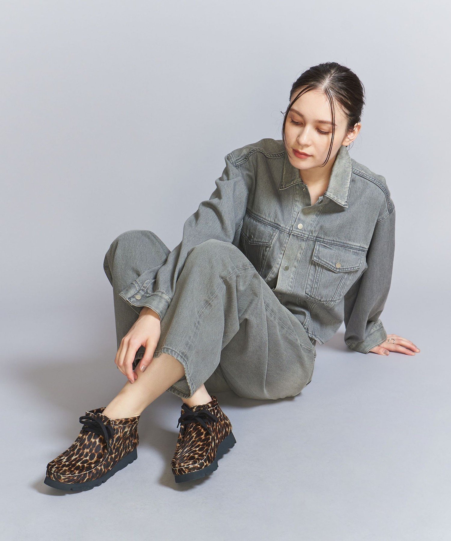 URBAN RESEARCH 別注クラークスレオパード Desert Trek. / レディース デザートトレック （レオパードプリント