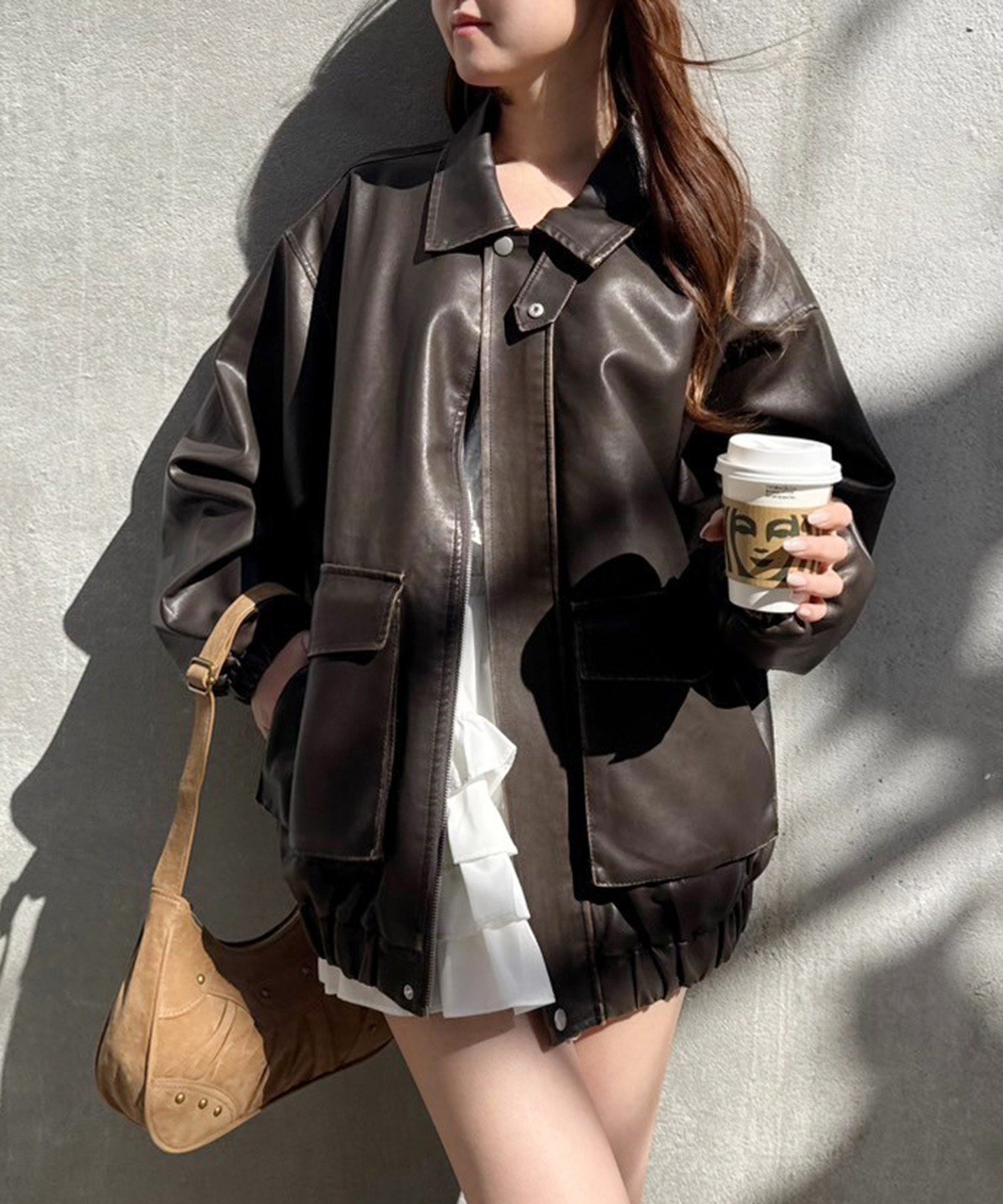 one after another NICE CLAUP｜フェイクレザージャケット | Rakuten